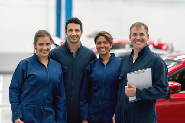 Group of people smiling